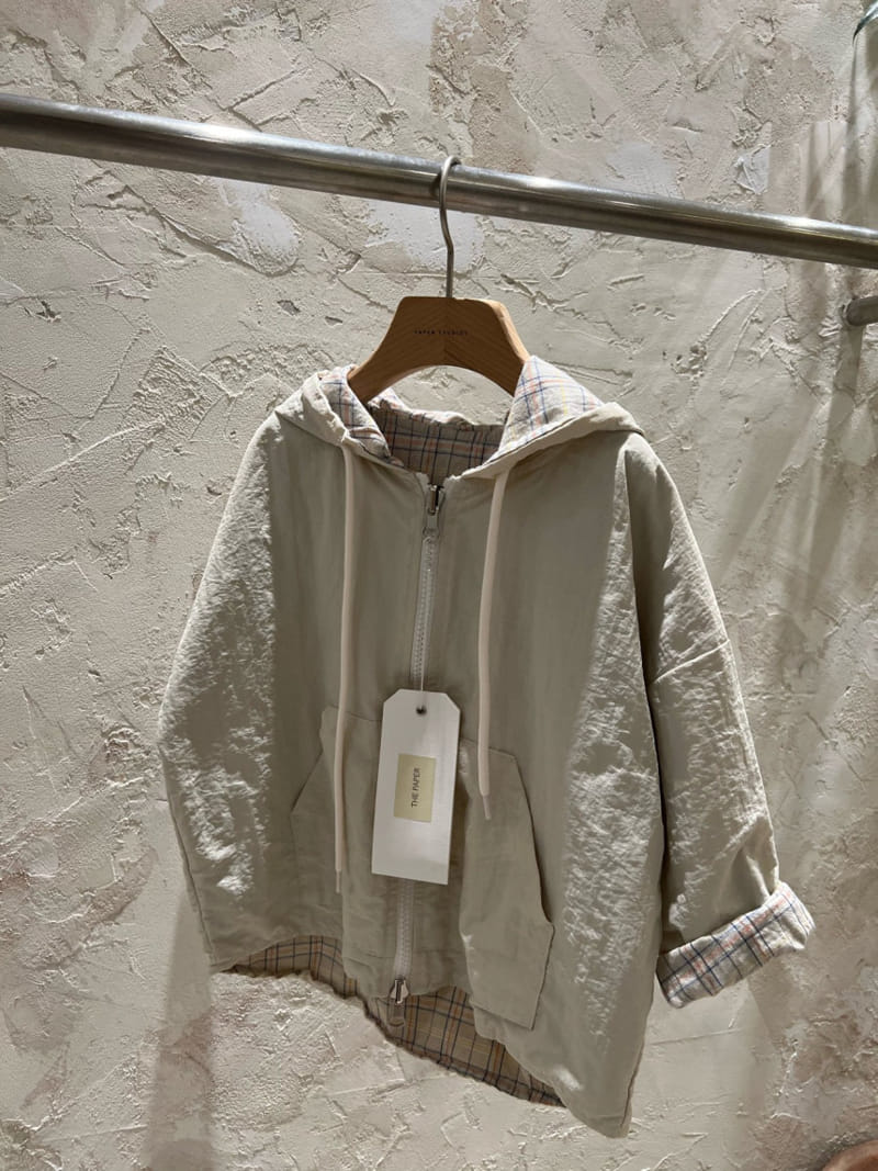 Paper Studios - Korean Children Fashion - #prettylittlegirls - N Check Hoody Jumper