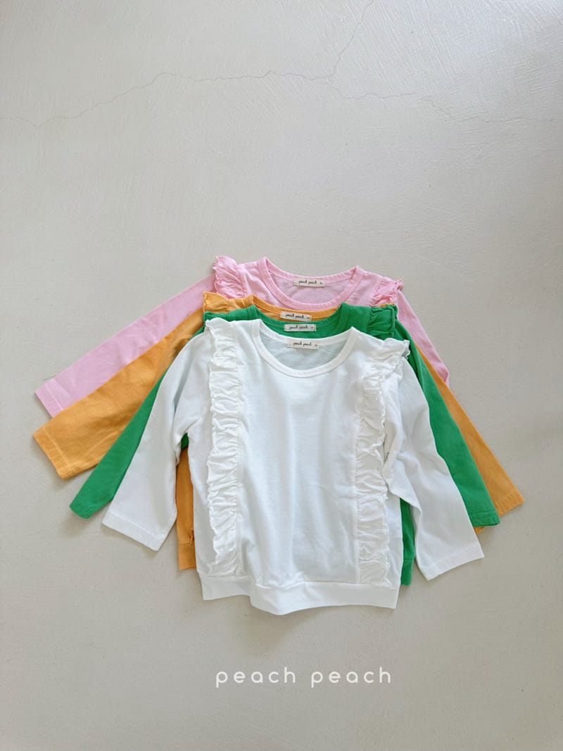 Peach-peach - Korean Children Fashion - #kidzfashiontrend - Castella Tee