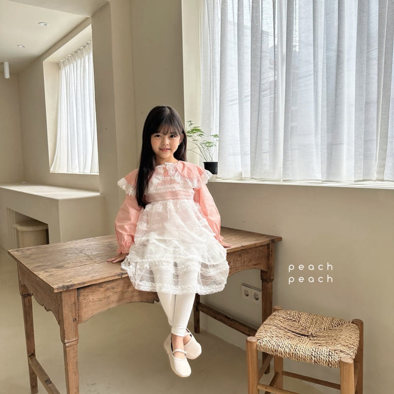 Peach-peach - Korean Children Fashion - #minifashionista - Mono Leggings - 7