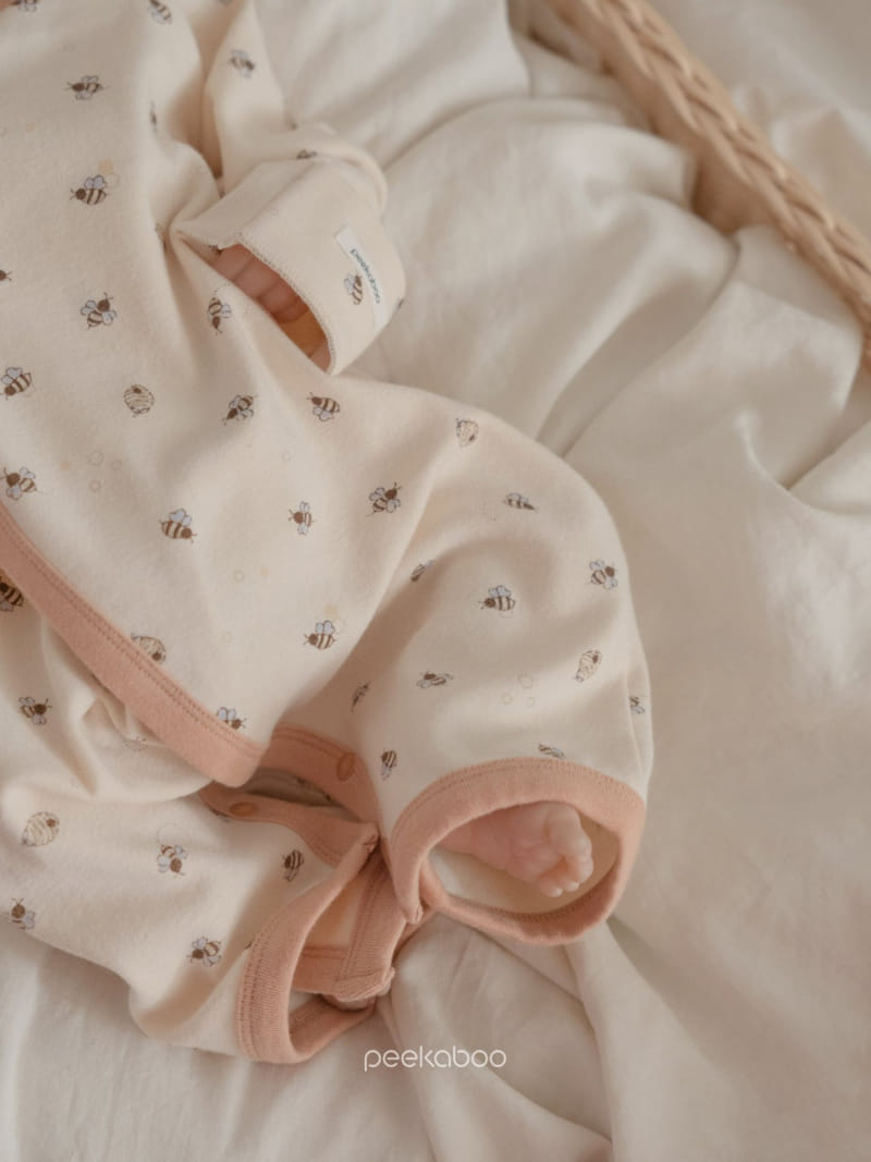 Peekaboo - Korean Baby Fashion - #babyfever - BB Bonnet Body Suit - 3