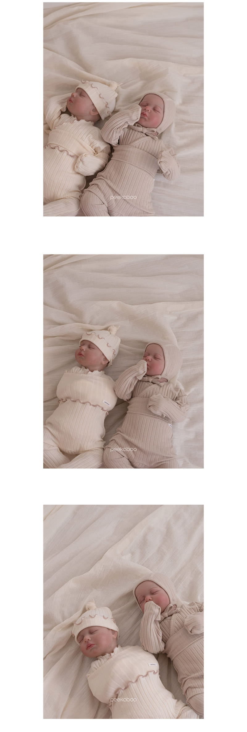 Peekaboo - Korean Baby Fashion - #babyoutfit - Ian Bonnet Set - 5