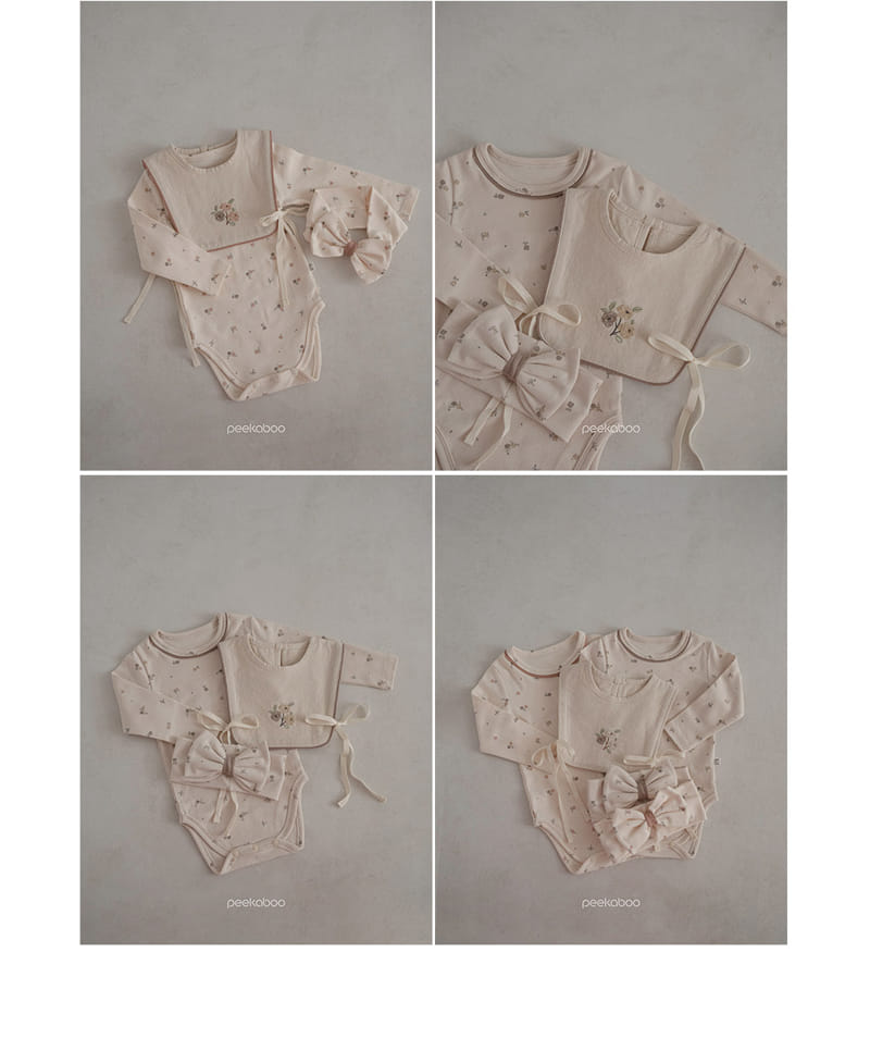 Peekaboo - Korean Baby Fashion - #onlinebabyboutique - Emma Bib - 3