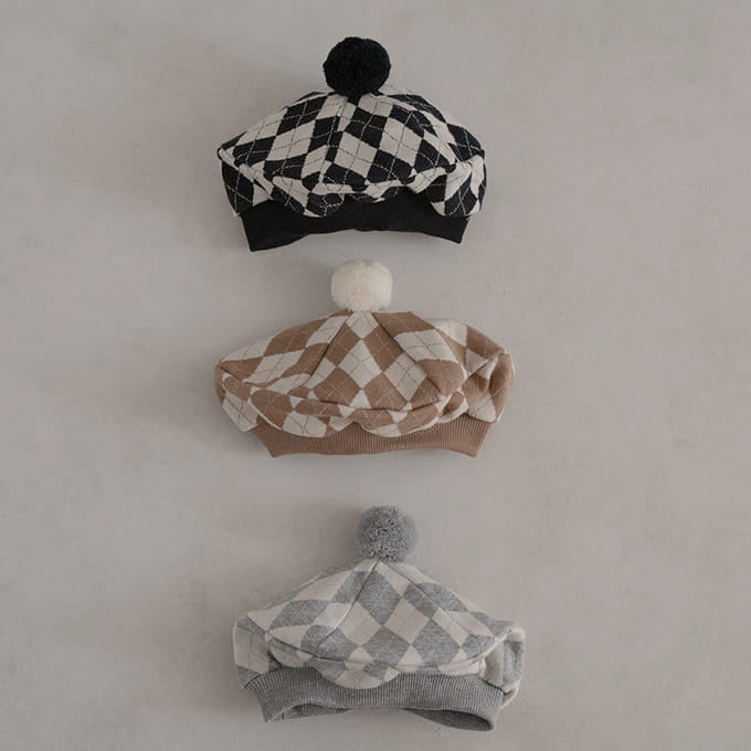 Peekaboo - Korean Children Fashion - #designkidswear - Argyle Beret 