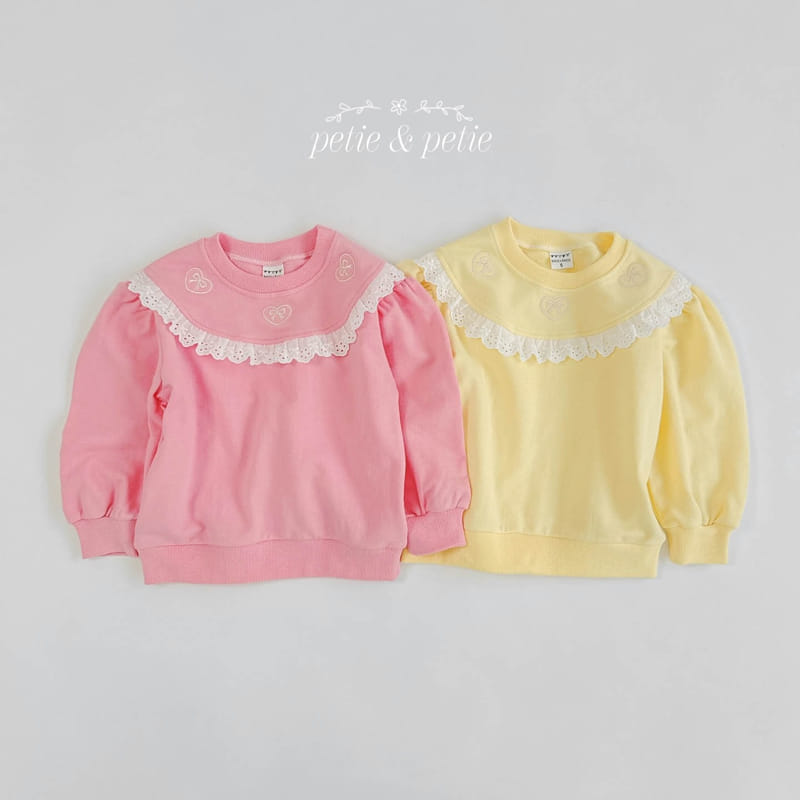 Petit & Petit - Korean Children Fashion - #Kfashion4kids - Heart Embroidery Sweatshirt - 2