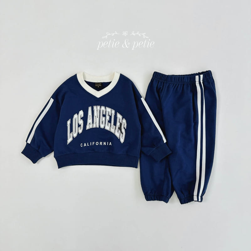 Petit & Petit - Korean Children Fashion - #Kfashion4kids - LA Top Bottom Set - 2