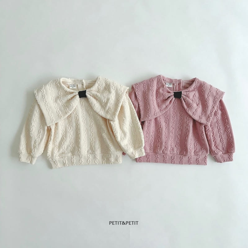 Petit & Petit - Korean Children Fashion - #childofig - Ribbon Jacquard Tee