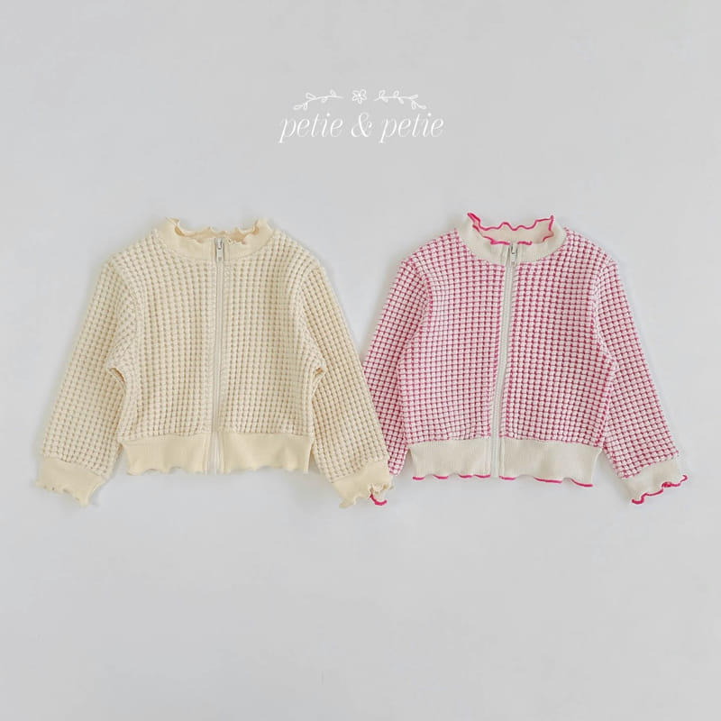 Petit & Petit - Korean Children Fashion - #childofig - Square Zip Up Cardigan