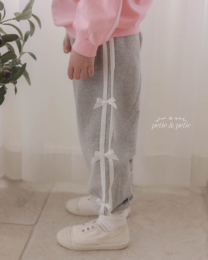Petit & Petit - Korean Children Fashion - #discoveringself - Ribbon Tape Jogger Pants - 11
