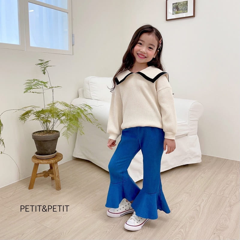 Petit & Petit - Korean Children Fashion - #kidsshorts - Waffle Sailor Tee - 6