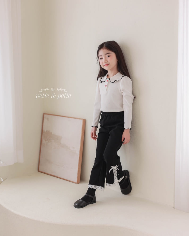 Petit & Petit - Korean Children Fashion - #kidsshorts - Bane Collar Tee - 10