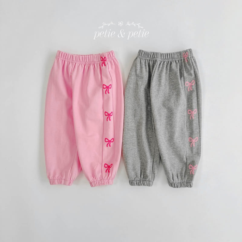 Petit & Petit - Korean Children Fashion - #kidsstore - Kitsch Ribbon Jooger Pants