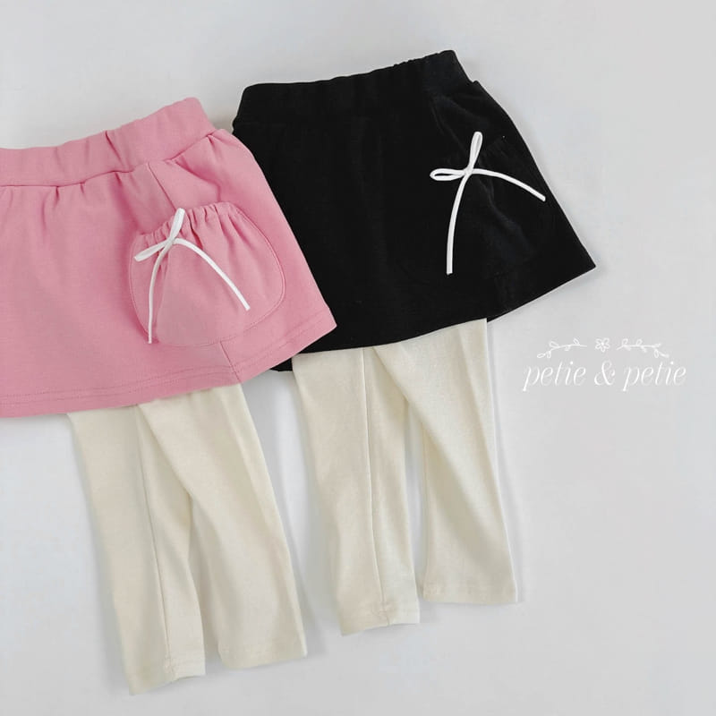 Petit & Petit - Korean Children Fashion - #kidzfashiontrend - Cargo Pocket Skirt Leggings - 6