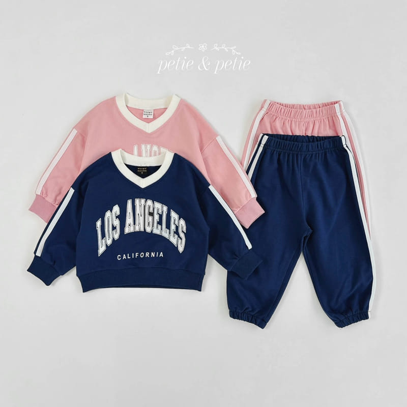 Petit & Petit - Korean Children Fashion - #kidzfashiontrend - LA Top Bottom Set