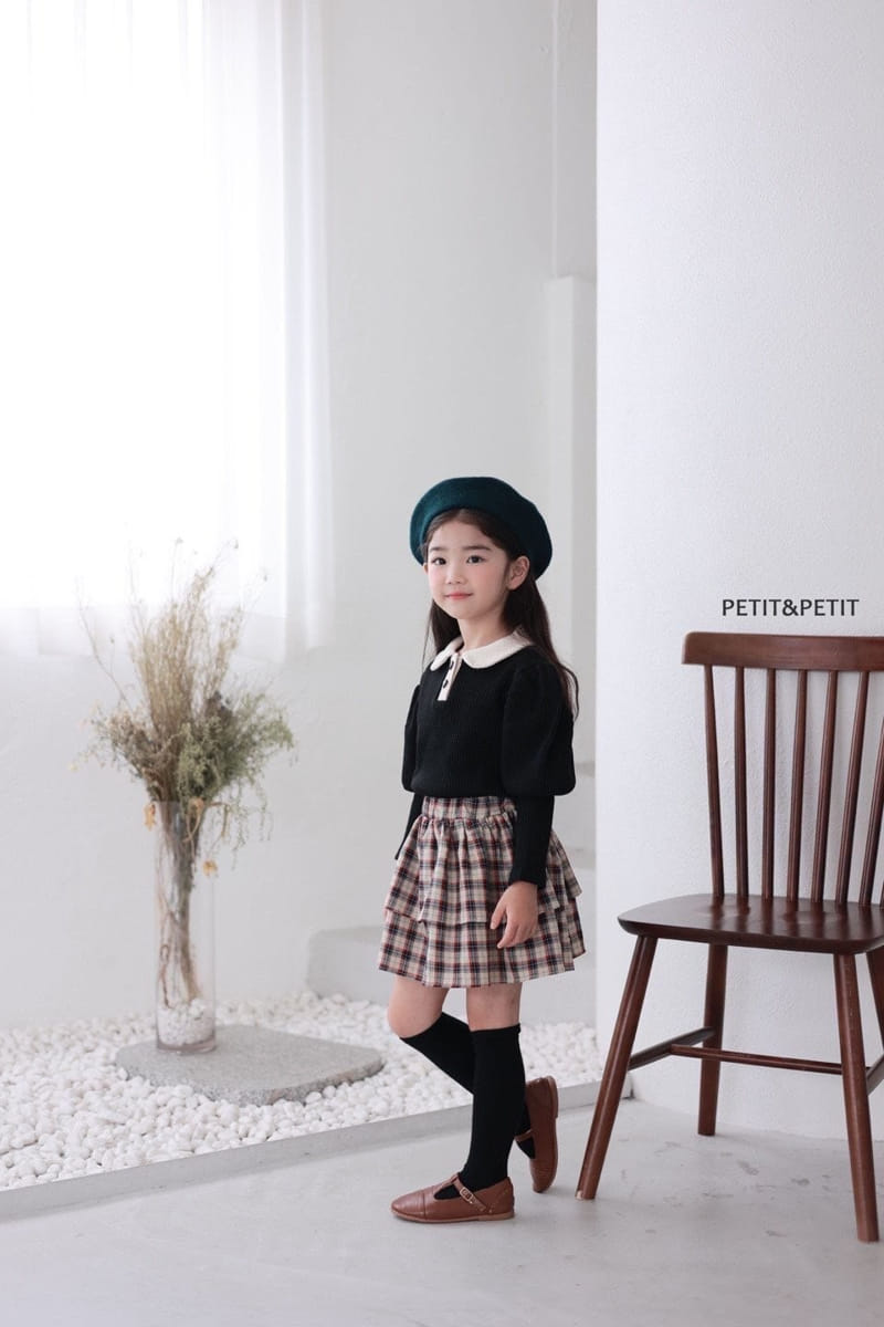 Petit & Petit - Korean Children Fashion - #littlefashionista - Waffle Collar Tee - 11