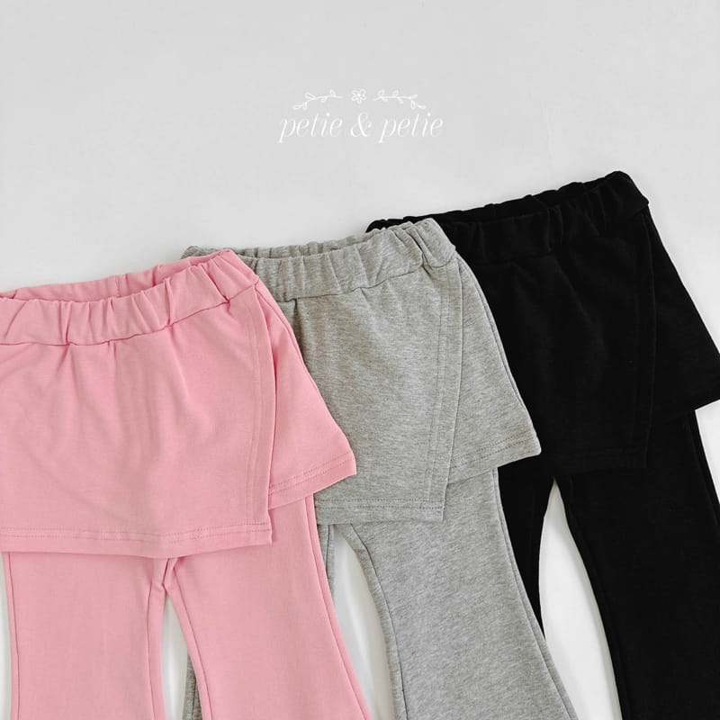 Petit & Petit - Korean Children Fashion - #littlefashionista - Wrap Skirt Leggings - 3
