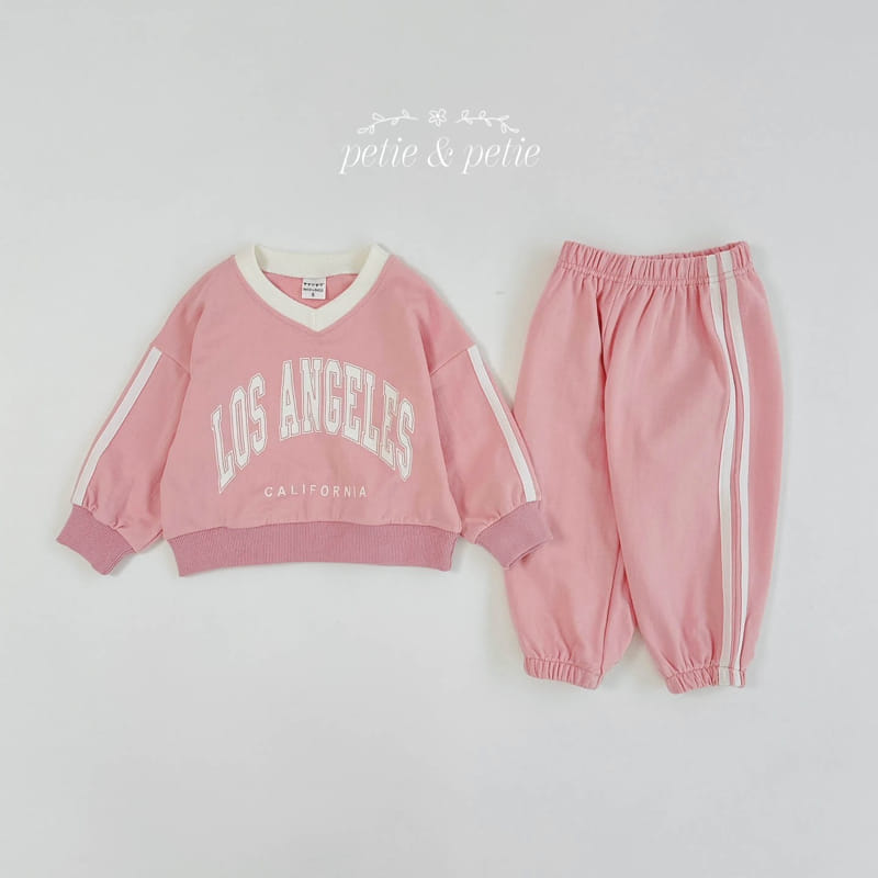 Petit & Petit - Korean Children Fashion - #littlefashionista - LA Top Bottom Set - 3