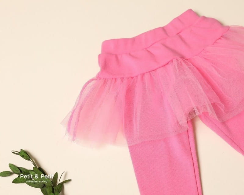 Petit & Petit - Korean Children Fashion - #magicofchildhood - Mesh Skirt Leggings - 5