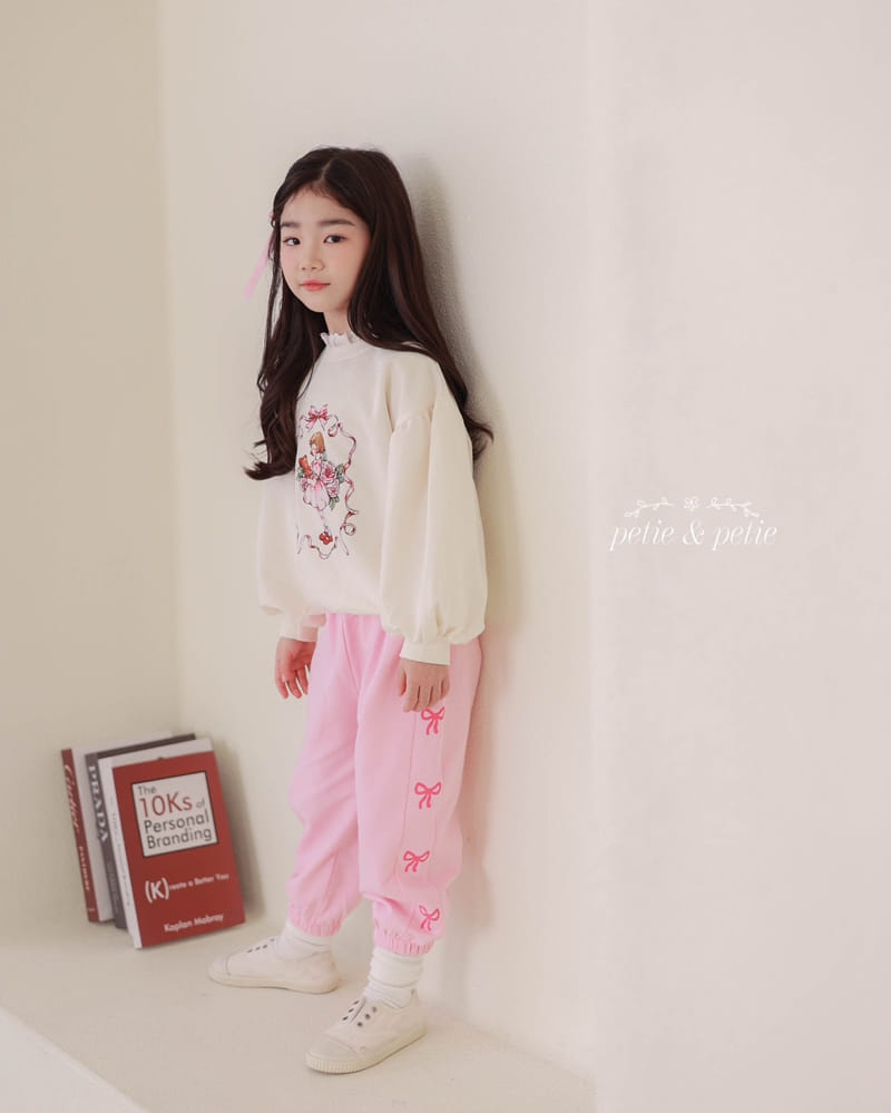 Petit & Petit - Korean Children Fashion - #minifashionista - Kitsch Ribbon Jooger Pants - 6