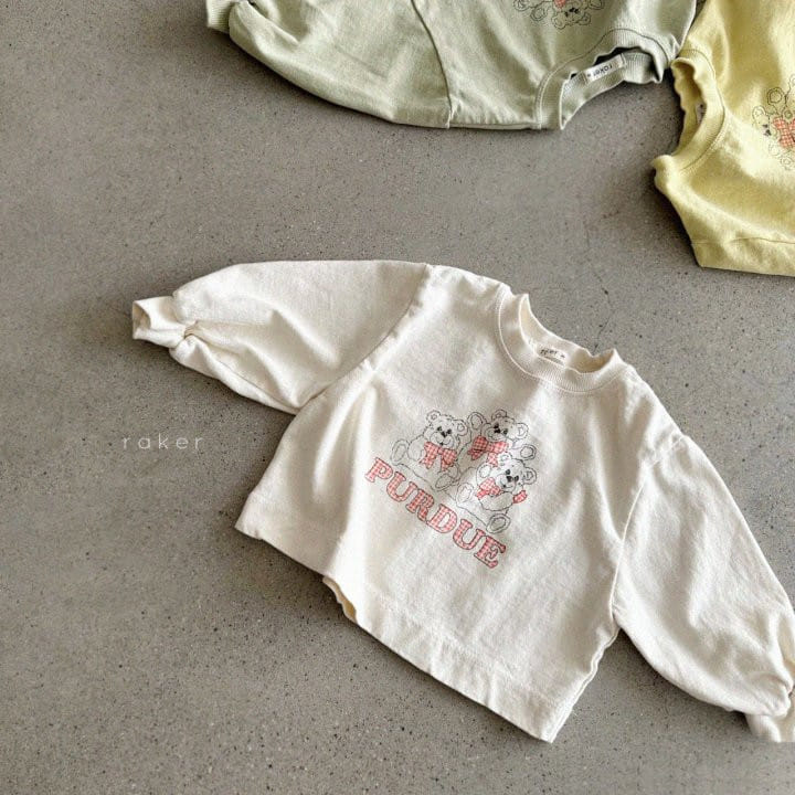 Raker - Korean Children Fashion - #Kfashion4kids - Three Bear Tee - 3