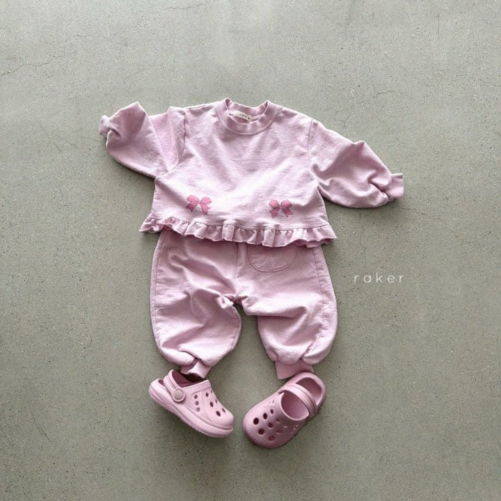 Raker - Korean Children Fashion - #childofig - Color Color Ribbon Top Bottom Set - 6