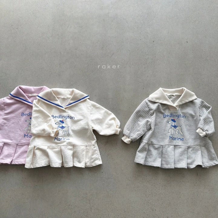 Raker - Korean Children Fashion - #childrensboutique - Sailor Pleats One-Piece