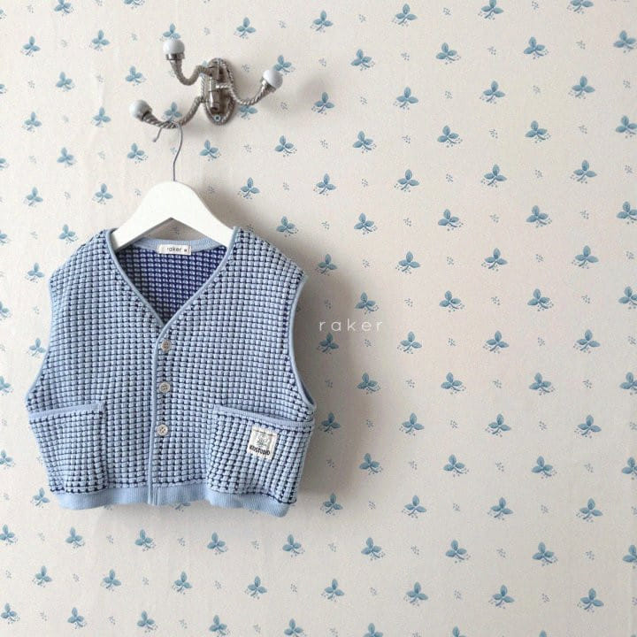 Raker - Korean Children Fashion - #designkidswear - A Bang Bang Waffle Vest - 3