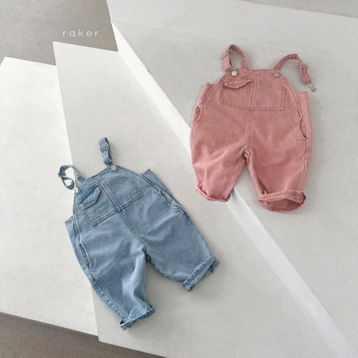 Raker - Korean Children Fashion - #minifashionista - Hu Hu Pocket Overalls 