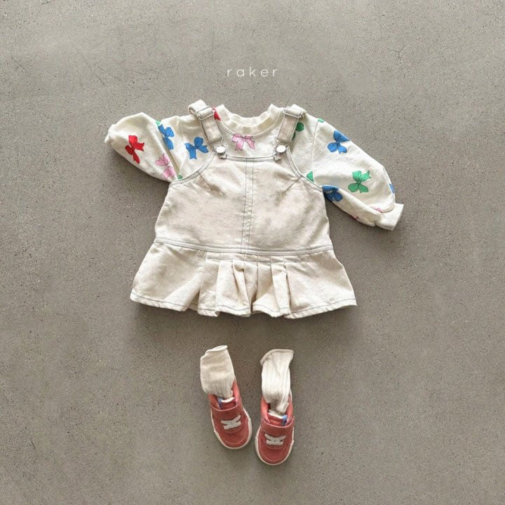 Raker - Korean Children Fashion - #prettylittlegirls - Color Color Ribbon Top Bottom Set - 5