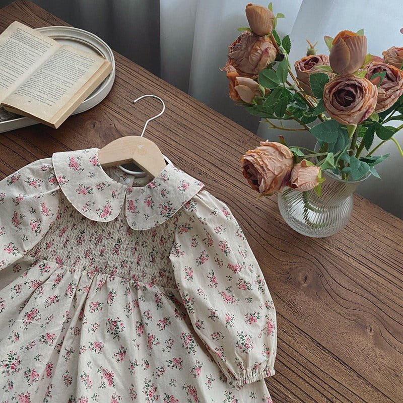 Reve Kid - Korean Baby Fashion - #babyboutiqueclothing - Flower One-Piece - 2