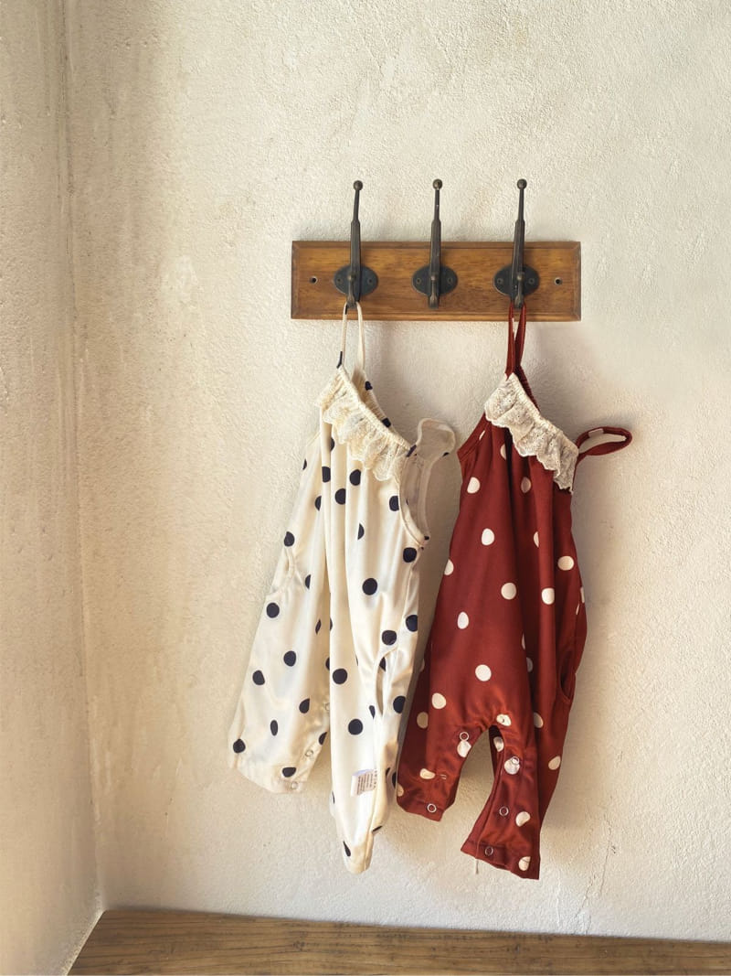 Reve Kid - Korean Baby Fashion - #babyfever - Dot Sleeveless Body Suit - 4