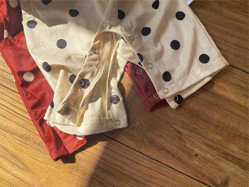 Reve Kid - Korean Baby Fashion - #babylifestyle - Dot Sleeveless Body Suit - 5