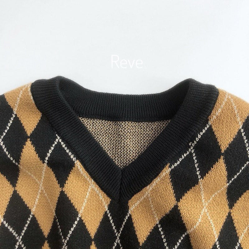 Reve Kid - Korean Children Fashion - #prettylittlegirls - Argyle Pants - 4