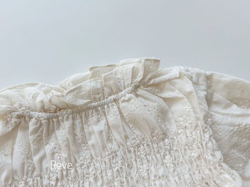 Reve - Korean Children Fashion - #kidsshorts - Smoke Lace Blouse - 3