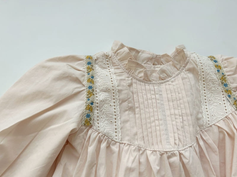 Reve - Korean Children Fashion - #kidsshorts - Flower Lace One-Piece - 2