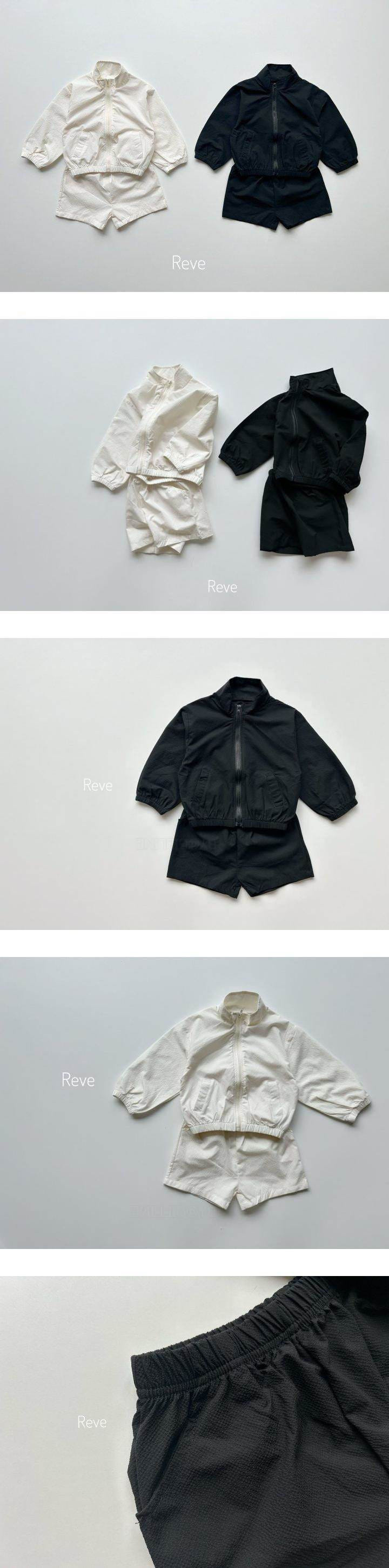 Reve - Korean Children Fashion - #prettylittlegirls - Windbreak Top Bottom Set - 3
