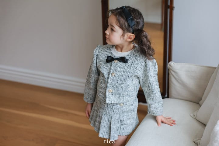 Rica - Korean Children Fashion - #childofig - Tweed Top Bottom Set - 7