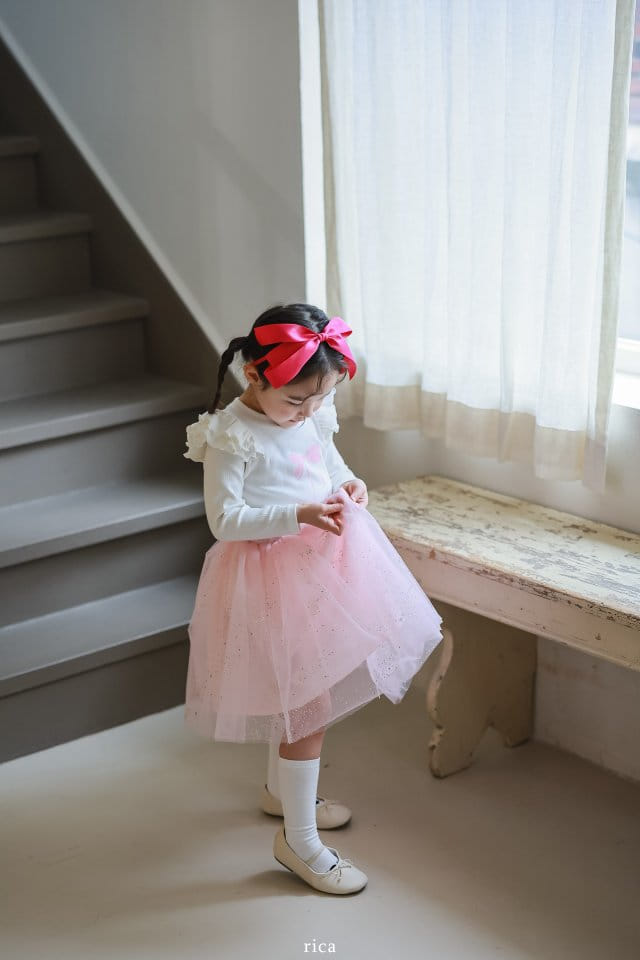 Rica - Korean Children Fashion - #childofig - Beads Sha Skirt Leggings - 3