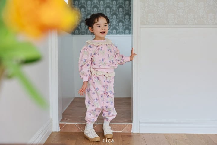 Rica - Korean Children Fashion - #childofig - Ribbon Top Bottom Set