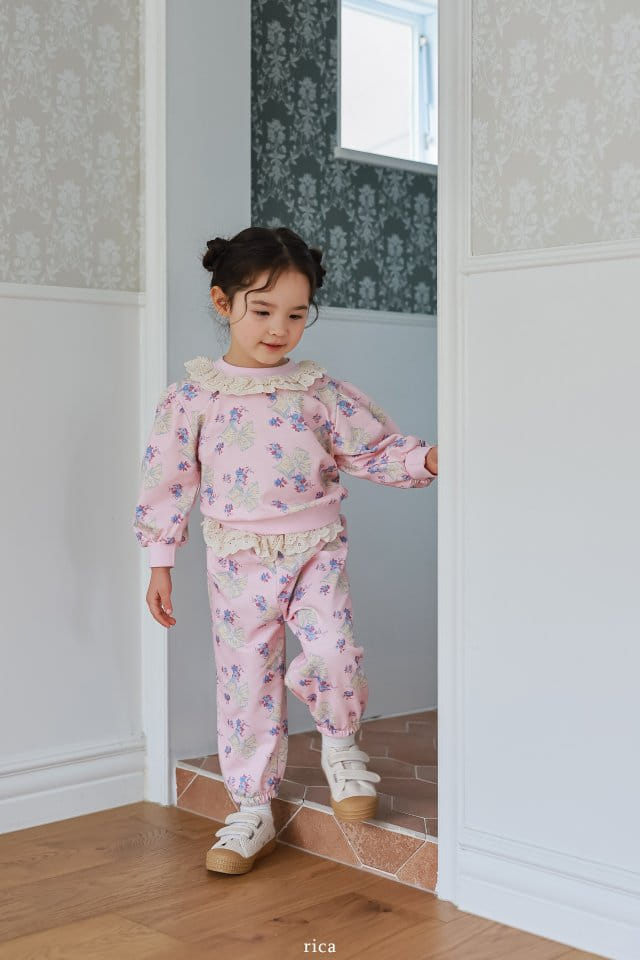 Rica - Korean Children Fashion - #childrensboutique - Ribbon Top Bottom Set - 4