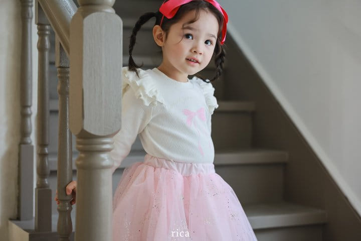 Rica - Korean Children Fashion - #discoveringself - Beads Sha Skirt Leggings - 7