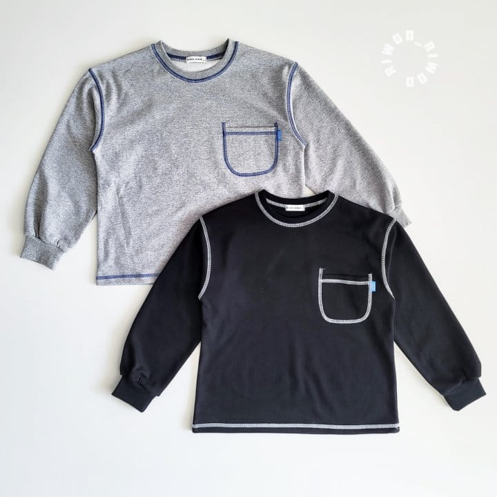 Riwoo Riwoo - Korean Children Fashion - #designkidswear - Over Stitch Banding Tee