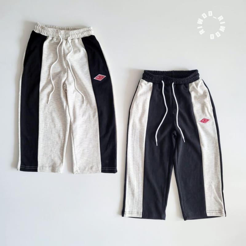 Riwoo Riwoo - Korean Children Fashion - #designkidswear - Riwoo Side Color Wide Pants