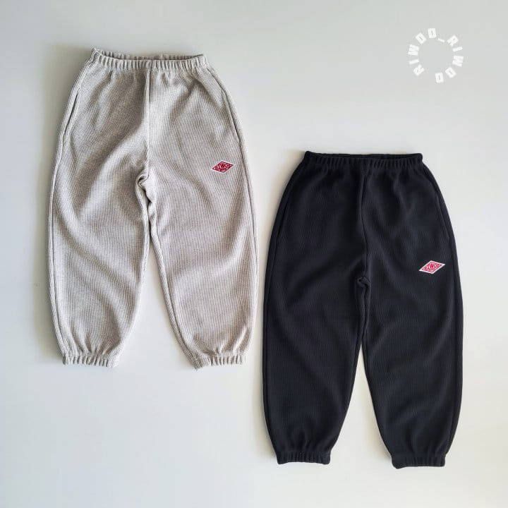 Riwoo Riwoo - Korean Children Fashion - #discoveringself - RW Waffle Jogger Pants