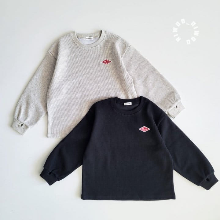 Riwoo Riwoo - Korean Children Fashion - #fashionkids - Waffle Finger Banding Tee