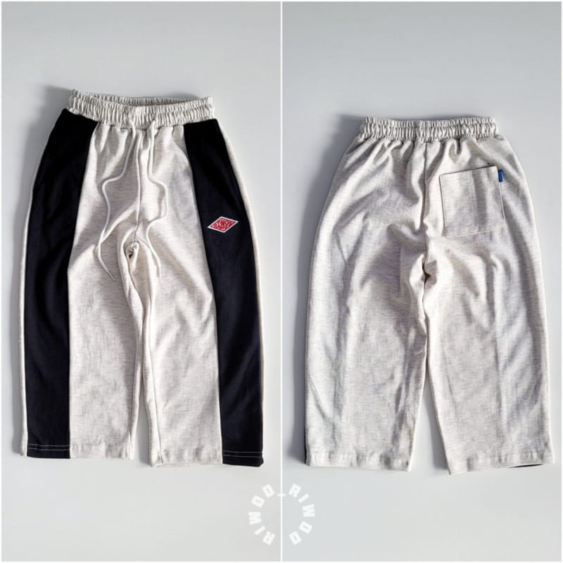Riwoo Riwoo - Korean Children Fashion - #fashionkids - Riwoo Side Color Wide Pants - 3