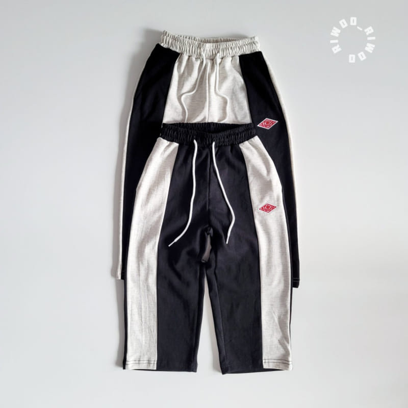 Riwoo Riwoo - Korean Children Fashion - #kidzfashiontrend - Riwoo Side Color Wide Pants - 6