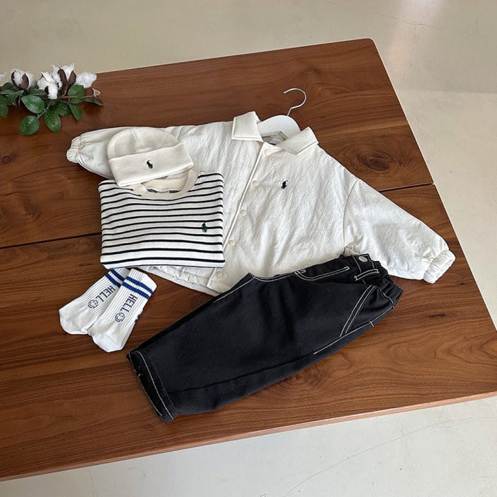 Roy - Korean Children Fashion - #kidsshorts - More Embroidery Pants - 6