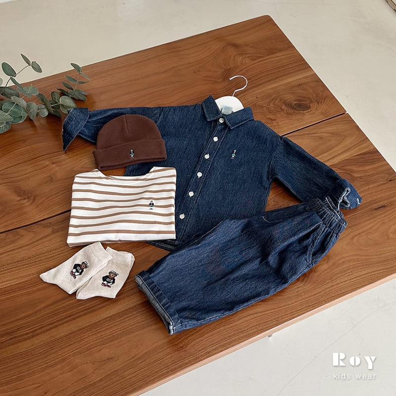Roy - Korean Children Fashion - #littlefashionista - Toy Denim Shirt - 6