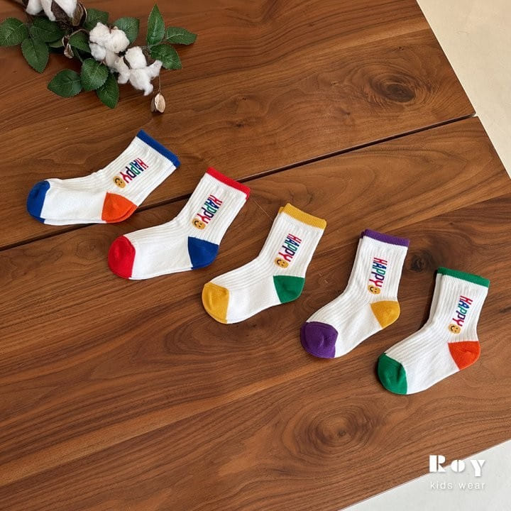 Roy - Korean Children Fashion - #magicofchildhood - Color Happy Socks - 8