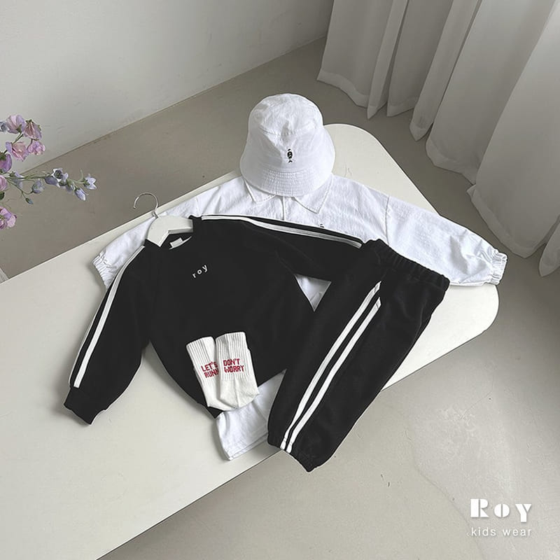 Roy - Korean Children Fashion - #minifashionista - Two Line Top Bottom Set - 3